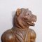 Black Forest Carved Whip Holder with Bear, 1900s 6