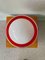 Lampe de Bureau en Acrylique Orange & Verre Opalin, Italie, 1970s 9