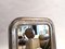 Large Louis Philippe Style Wall Mirror with Silver-Gilted Wooden Frame, 1880s 1