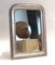 Large Louis Philippe Style Wall Mirror with Silver-Gilted Wooden Frame, 1880s 5