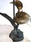 Table Lamp with Bronze Base and Flowers, France, Set of 2 3