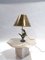 Table Lamp with Bronze Base and Flowers, France, Set of 2 1