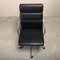 EA219 Office Chair in Chrome and Black Leather by Charles and Ray Eames for Vitra, 2010s, Image 8