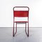Upholstered Tubular Stacking Dining Chairs from PEL, 1950s, Set of 4 9