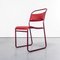 Upholstered Tubular Stacking Dining Chairs from PEL, 1950s, Set of 4 7