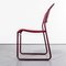 Upholstered Tubular Stacking Dining Chairs from PEL, 1950s, Set of 4 6