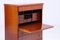 Vintage Mahogany Secretary with Brass Handles, Sweden, 1940s, Image 6