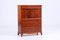 Vintage Mahogany Secretary with Brass Handles, Sweden, 1940s, Image 3