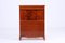 Vintage Mahogany Secretary with Brass Handles, Sweden, 1940s, Image 2