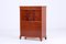 Vintage Mahogany Secretary with Brass Handles, Sweden, 1940s, Image 5