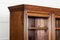Large English Glazed Walnut Bookcase, 1870s 13