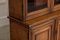 Large English Glazed Walnut Bookcase, 1870s 15