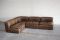 Vintage Modular WK 550 Leather Sofa Set by Ernst Martin Dettinger for WK Möbel, Set of 4, Image 11