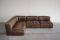 Vintage Modular WK 550 Leather Sofa Set by Ernst Martin Dettinger for WK Möbel, Set of 4 9
