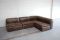 Vintage Modular WK 550 Leather Sofa Set by Ernst Martin Dettinger for WK Möbel, Set of 4 5