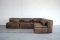 Vintage Modular WK 550 Leather Sofa Set by Ernst Martin Dettinger for WK Möbel, Set of 4 23