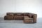 Vintage Modular WK 550 Leather Sofa Set by Ernst Martin Dettinger for WK Möbel, Set of 4 2