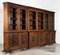 English Carved Oak Breakfront Glazed Bookcase, 1870s, Image 2