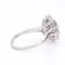 Vintage Marguerite Ring aus Gold mit Rubin und Diamanten 7