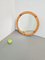 Scandinavian Round Pine Mirror, 1970s 6