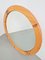 Scandinavian Round Pine Mirror, 1970s 1