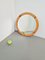 Scandinavian Round Pine Mirror, 1970s 5