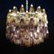 Art Deco Style Polyhedron Murano Glass Chandelier in the style of Venini, 1960s 1