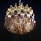 Art Deco Style Polyhedron Murano Glass Chandelier in the style of Venini, 1960s 19