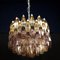 Art Deco Style Polyhedron Murano Glass Chandelier in the style of Venini, 1960s 22