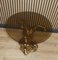 Small Gilt Horse Coffee Table with Smoked Glass Top, 1970s, Image 3