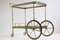 French Brass Bar Cart from Maison Baguès, 1950s, Image 2