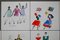 Costumes Ceramic Tiles by Giò Ponti for Bardelli Ceramica, 1980, Set of 14, Image 2