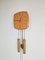Mid-Century Wall Clock in Teak and Brass from Wuba, 1960s, Image 5
