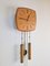 Mid-Century Wall Clock in Teak and Brass from Wuba, 1960s, Image 3