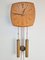Mid-Century Wall Clock in Teak and Brass from Wuba, 1960s, Image 1