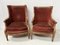 20. Jh. Louis XVI Ohrensessel aus Vergoldetem Holz, 2er Set 20