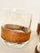 Vintage Whisky Tumblers in Glass with Leather Sleeves, 1980s, Set of 6, Image 5