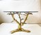 Mesa de centro Bonsai redonda de latón de Willy Daro, años 90, Imagen 8