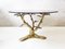 Mesa de centro Bonsai redonda de latón de Willy Daro, años 90, Imagen 1
