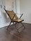 Vintage Klappstuhl aus Lederimitat aus Bambus, Maison Jansen zugeschrieben, 1950er 16