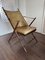 Vintage Klappstuhl aus Lederimitat aus Bambus, Maison Jansen zugeschrieben, 1950er 12