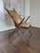 Vintage Klappstuhl aus Lederimitat aus Bambus, Maison Jansen zugeschrieben, 1950er 11