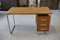 Bauhaus Desk in Chrome Tube and Oak by Kovona, 1960s 5