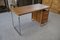 Bauhaus Desk in Chrome Tube and Oak by Kovona, 1960s 1