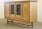 Danish Glass Oak High Sideboard by Henning Henry Kjaernulf, 1960s 2