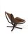 Vintage Brown Leather Falcon Lounge Chair by Sigurd Ressell for Vatne Møbler, Norway, 1970s, Image 12