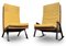 Mid-Century Schalenstühle aus Teak & Ebenholz mit Polstern im Stil von Gerrit Rietveld, 1960er, 2er Set 4