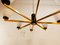 Vintage Chandelier with Glass Cones 12