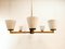 Vintage Chandelier with Glass Cones 8