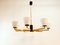 Vintage Chandelier with Glass Cones 20